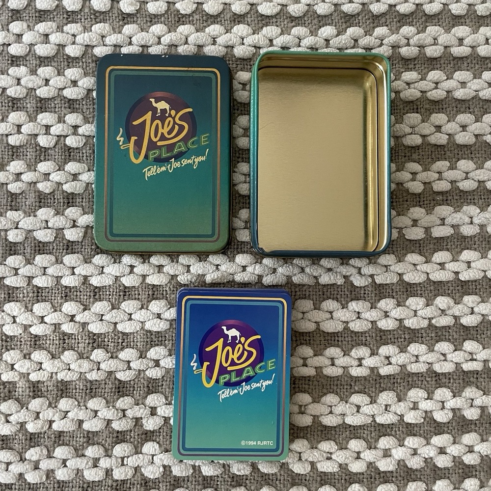 Camel Cigarette Playing Card Tin Card Deck Joe's Place Retro Cool!!‎ Billiards